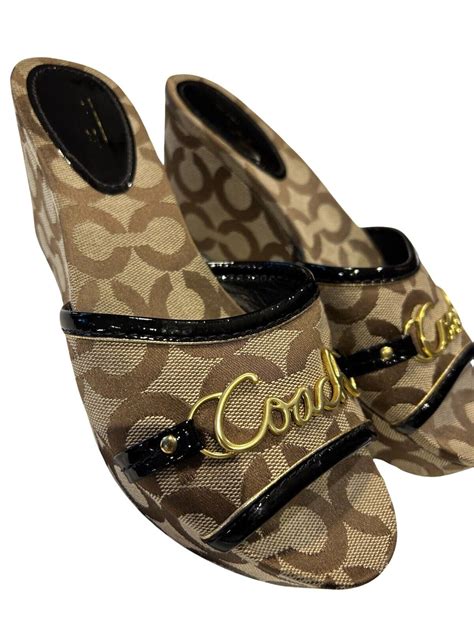 coach slippers|coach slip on shoes women.